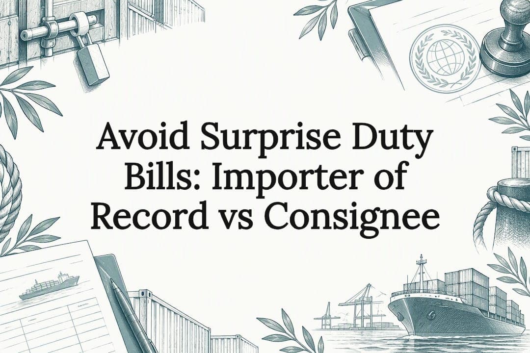 Avoid Surprise Duty Bills: Importer of Record vs Consignee