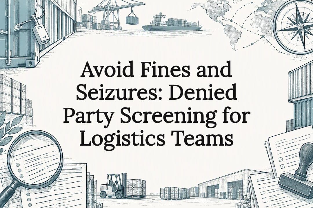 Avoid Fines and Seizures: Denied Party Screening for Logistics Teams