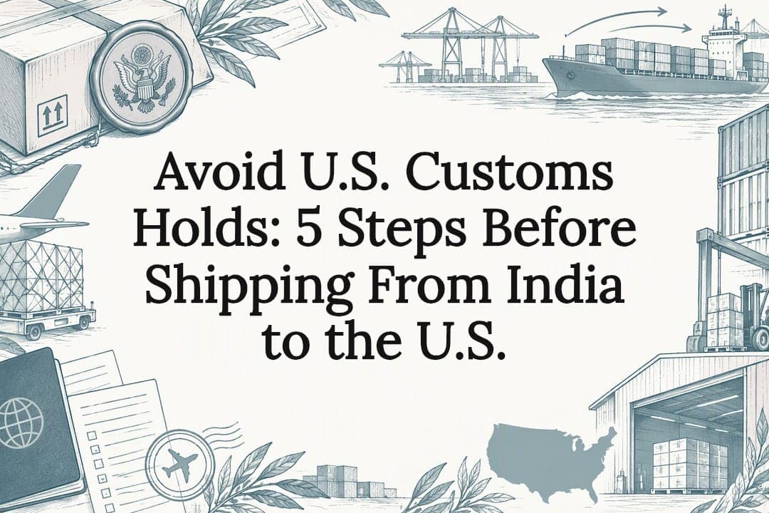 Avoid U.S. Customs Holds: 5 Steps Before Shipping From India to the U.S.