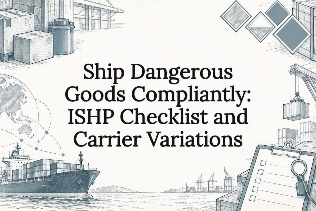 Ship Dangerous Goods Compliantly: ISHP Checklist and Carrier Variations
