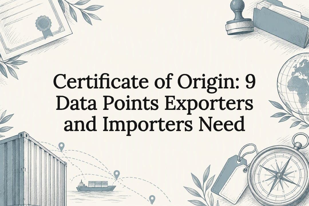 Certificate of Origin: 9 Data Points Exporters and Importers Need