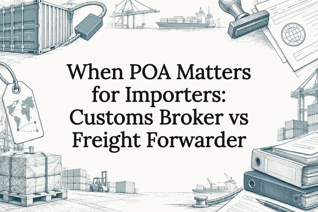 When POA Matters for Importers: Customs Broker vs Freight Forwarder